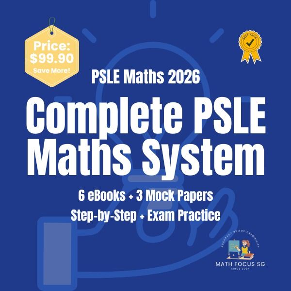 PSLE Maths Complete Strategy System | 6 eBooks + 3 Full Mock Papers ...