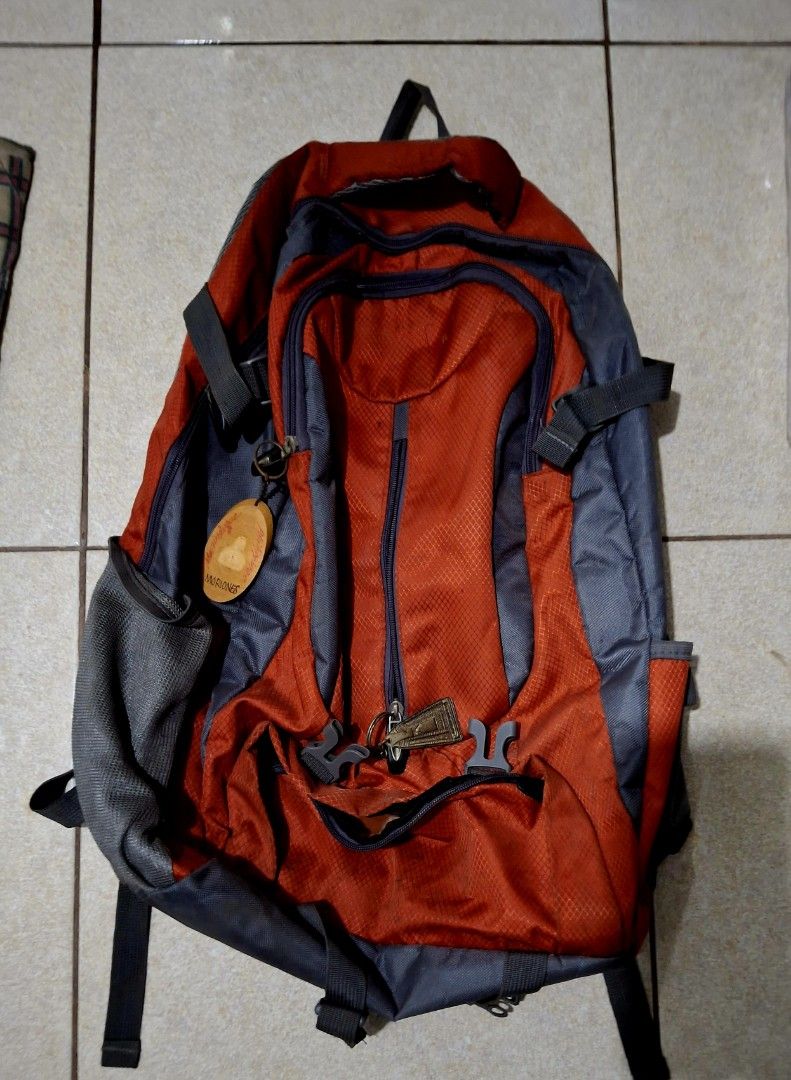 Red and Gray Backpack (Category: Backpacks) located in Manila. Submitted by jptrading11 (Listing ID 1431139001, Image 2). Description: travel bag.