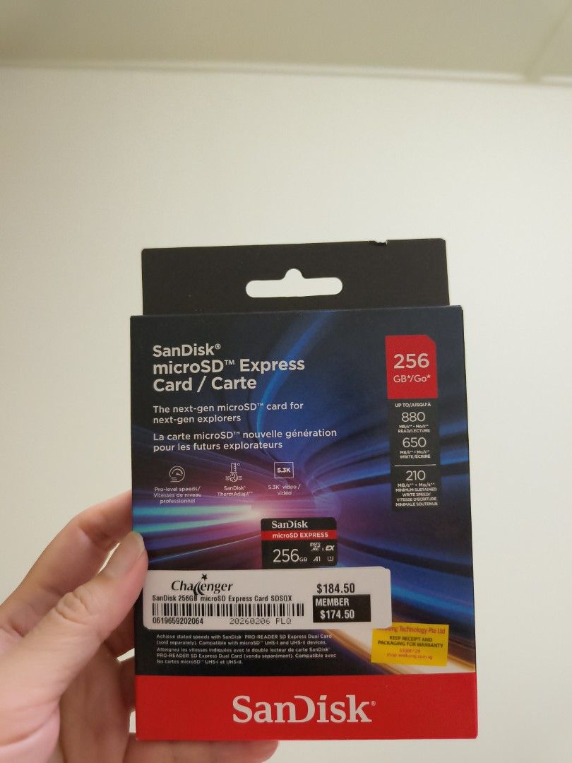 (NEW) SanDisk 256GB microSD Express Card, Mobile Phones & Gadgets ...