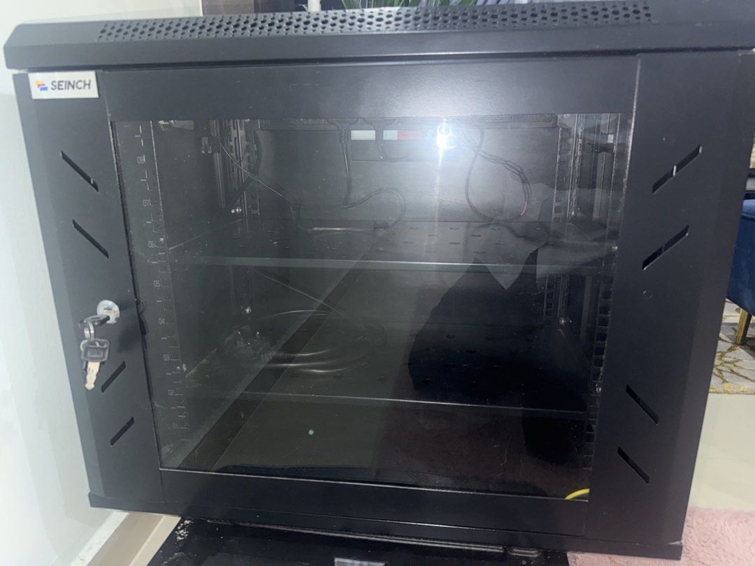 Seinch Server Rack Cabinet with Fans, Computers & Tech, Parts ...