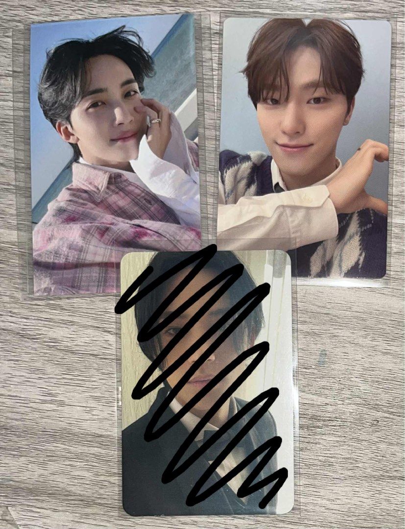 Seventeen FML PC Set Jeonghan Mingyu Dino (Category: K-Wave Merchandise) located in Cebu City. Submitted by riyaaaaa_ (Listing ID 1378888343, Image 1). Description: PHP 400 Set PAYO , Onhand X sensi , good condi MOD : JNT Loc : Cebu DM to claim!.