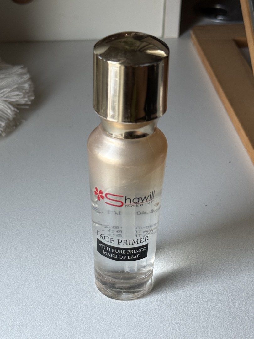 Shawill 6H Long Wearing Face Primer (Category: Makeup) located in Bacoor. Submitted by pausroom (Listing ID 1431079248, Image 1). Description: - expiration date: sept 2027 - used only once - selling half the price - very clean!! - 40 ml rfs: not for my skin type .