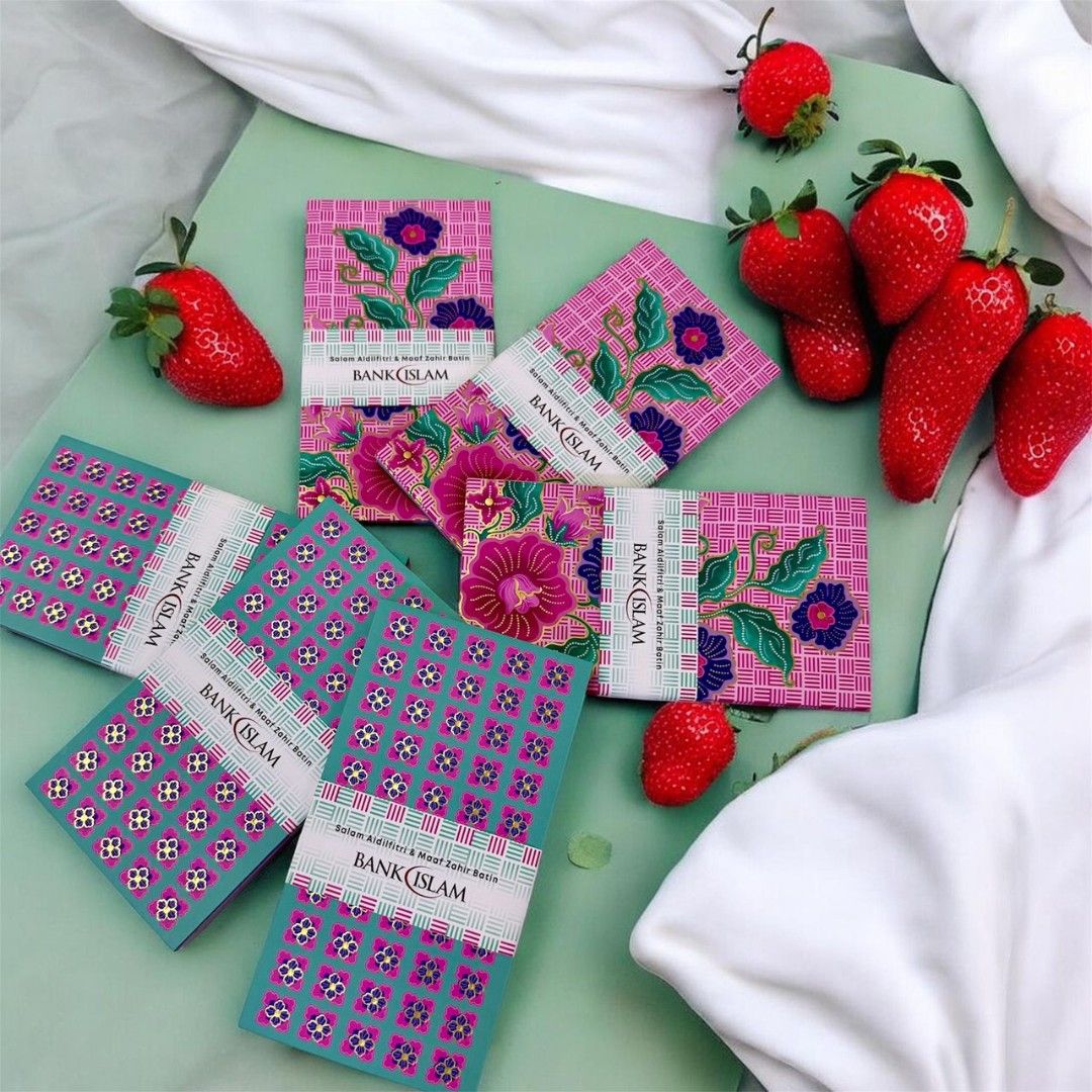 Strawberry Matcha Sampul Raya Bank Islam Aidilfitri Ang Pow Packet ...