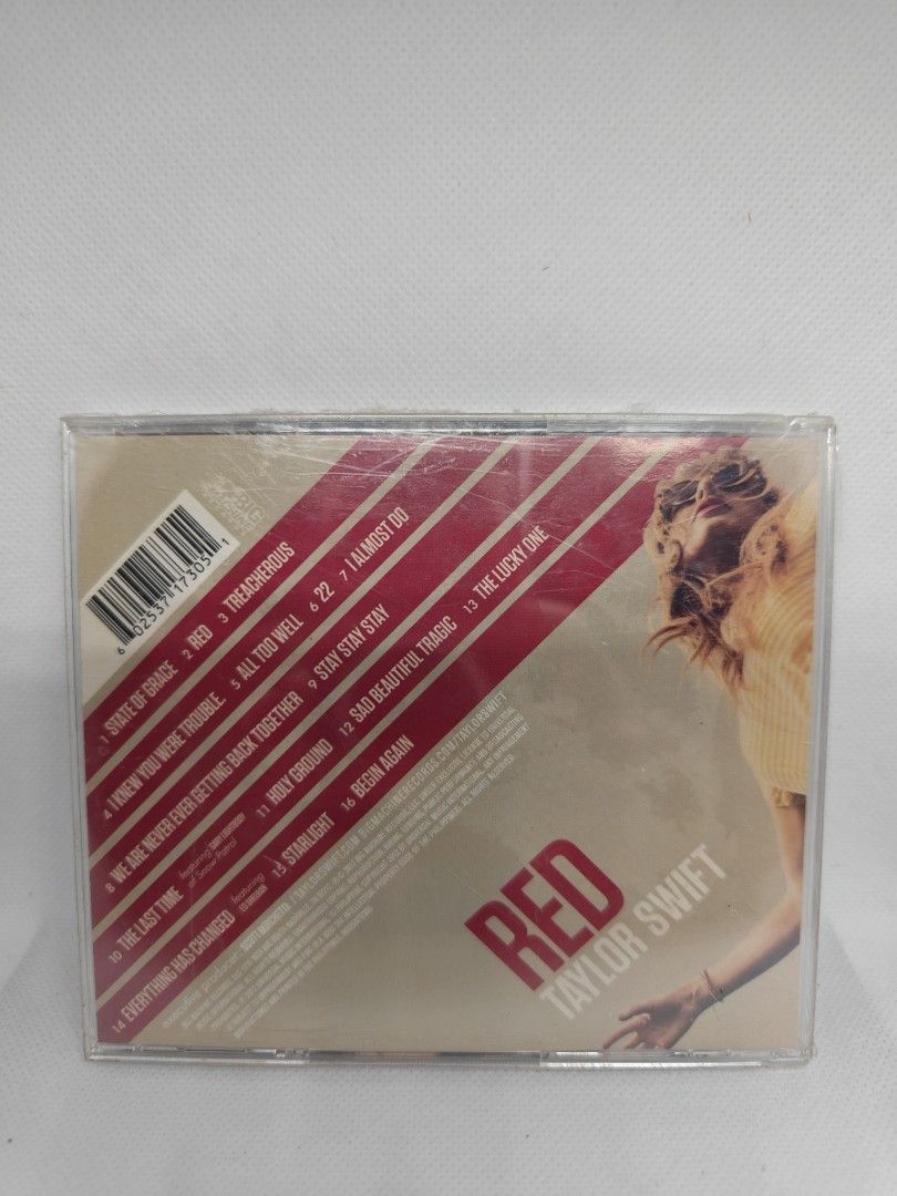 TAYLOR SWIFT- RED (PHILIPPINES EDITION WITH CALENDAR) (Category: CDs & DVDs) located in Manila. Submitted by musiccdshopnew (Listing ID 1431036701, Image 2). Description: .