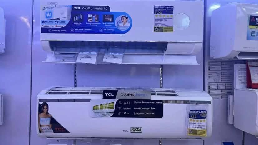 TCL SPLIT TYPE INVERTER AIR CONDITIONER (Category: Air Conditioning and Heating) located in Quezon City. Submitted by maryann.dimalanta (Listing ID 1431152060, Image 1). Description: TCL SPLIT TYPE INVERTER AIRCON INSTALLATION COST NOT YET INCLUDED New models Tac11csd/p7 Srp 50,995 Cash 23,000 Tac14csd/p7 Srp 54,995 Cash 24,700 Tac19csd/p7 Srp 62,995 Cash 32,600 Tac10csd-Wei Srp 45,995 Cash 18,800 Tac13csd/wei Srp 49,995 Cash 21,600 Tac19csd-Wei 