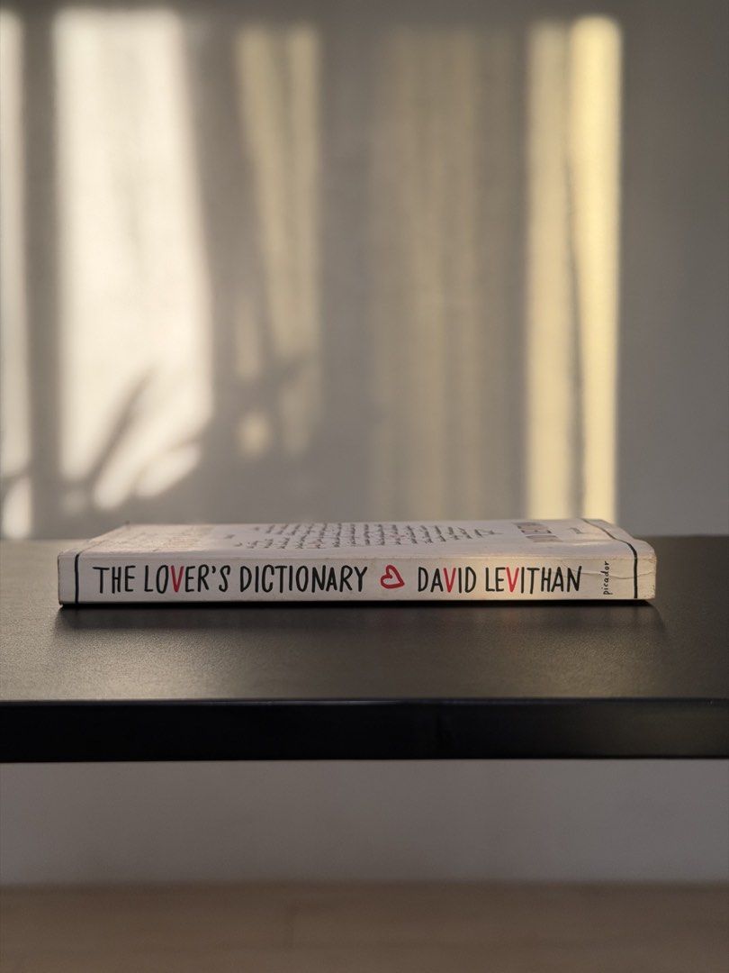 The Lover's Dictionary by David Levithan (Category: Storybooks) located in Pasig City. Submitted by yan.cm (Listing ID 1431085222, Image 2). Description: No spine breaks, minimal tanning Enjoyable read in a pocket sized book.