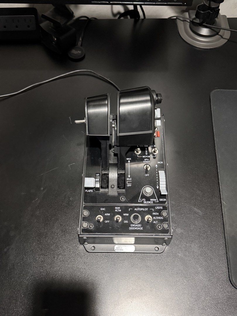 Thrustmaster HOTAS Warthog Throttle (Category: Controllers) located in Manila. Submitted by sellingmyoldckothwsmdl (Listing ID 1431147441, Image 1). Description: Slightly used Premium materials, it weights 5kg .