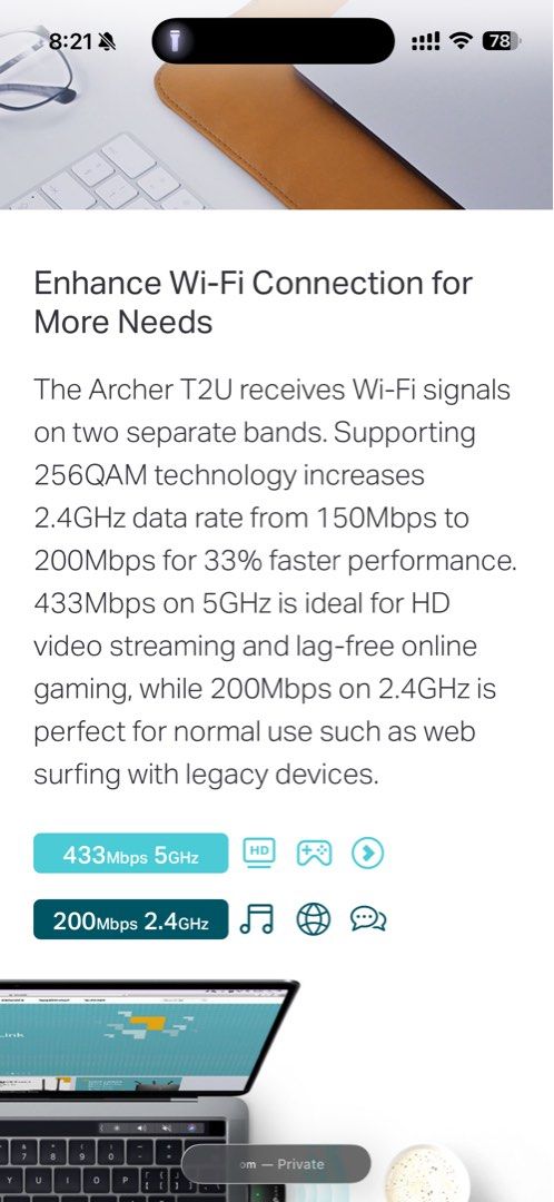 TP-Link Archer T2U USB Wireless Adapter/Receiver (Category: Hard Disks & Thumbdrives) located in Rodriguez. Submitted by babytoothy (Listing ID 1431107314, Image 3). Description: WORKING (can send video) Walang takip Walang box 300 fixed price 350 shipped .