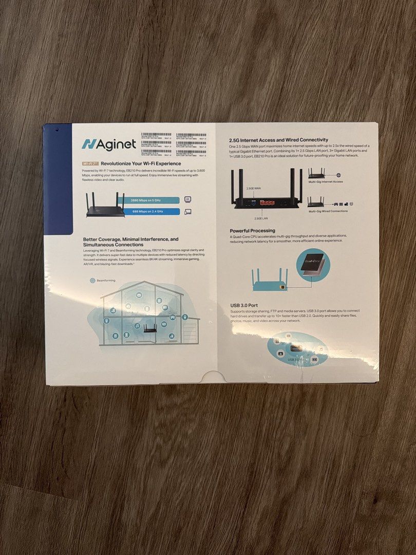 Tp-link EB210 Pro BE3600 Dual-Band Wi-Fi 7 Router, Computers & Tech ...