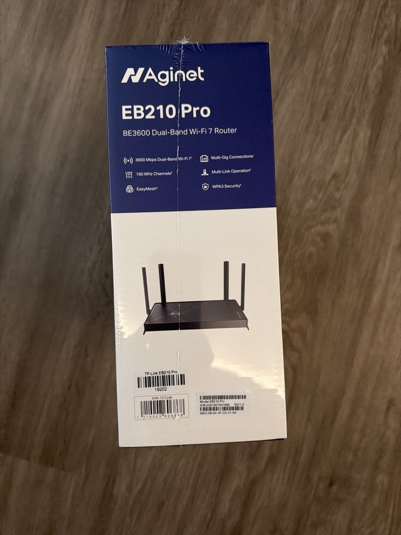 Tp-link EB210 Pro BE3600 Dual-Band Wi-Fi 7 Router, Computers & Tech ...