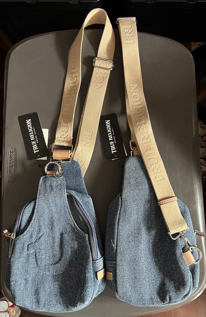 True Religion Denim Sling Bag (Category: Cross-body Bags) located in Makati City. Submitted by annesexy (Listing ID 1431063550, Image 1). Description: 2,000 each.