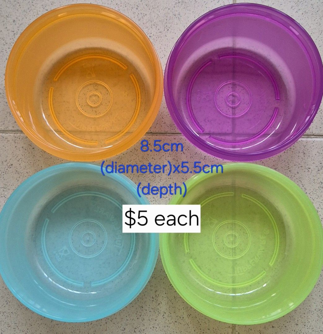 Tupperware Bowls with Lids - Various Sizes & Colors450434693250437120