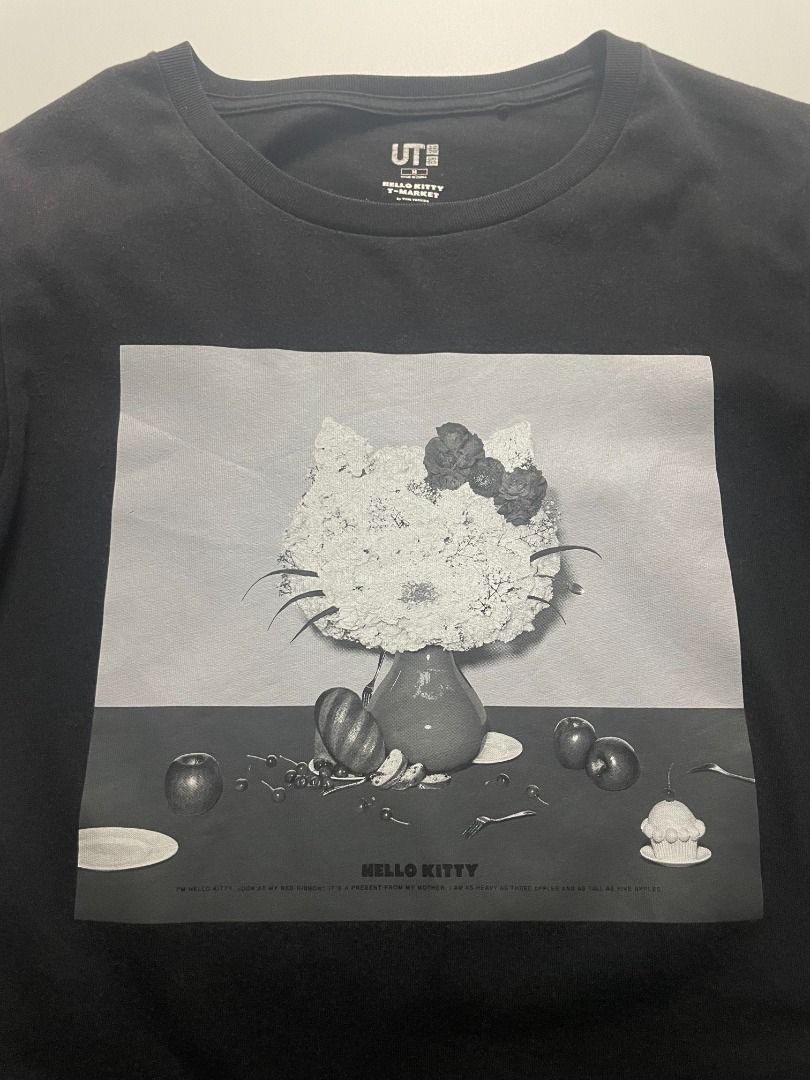 Uniqlo Hello Kitty Art Shirt (Category: Tshirts & Polo Shirts ) located in Binan City. Submitted by thriftwavesph (Listing ID 1431087267, Image 2). Description: M on tag (24L 18W) Signs of wear/fading/discoloring around.