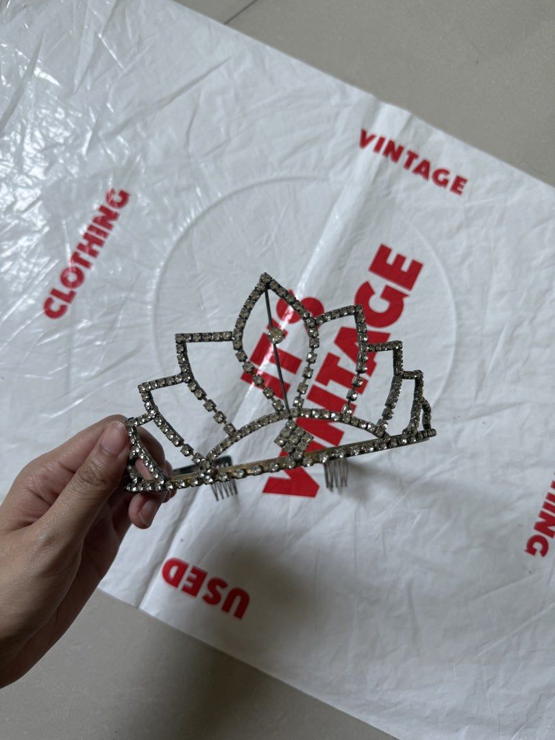 Vintage Rhinestone Tiara / Crown (Category: Hair Accessories) located in Manila. Submitted by riceloved (Listing ID 1431086904, Image 2). Description: Perfect for costumes or for prop purposes. Can deliver ASAP :) RFS: Spring cleaning.