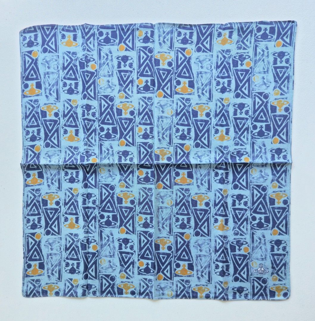 Viviene Westwood Handkerchief (Category: Scarves) located in Iriga City. Submitted by thelinenarray (Listing ID 1431022911, Image 1). Description: 💯 Authentic Excellent condition - No flaws Cotton Measurement Approx.: 19.4x19.4inches FIX PRICE AT P380.