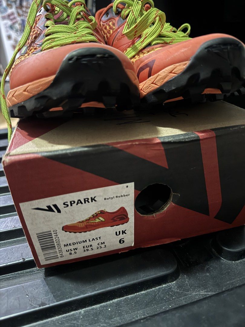 VJ SPARK SPORT GRIP SHOES (Category: Sneakers) located in Manila. Submitted by enair (Listing ID 1431130371, Image 2). Description: VJ SPARK ~ BUTYL RUBBER US W 8.5 EUR 39.5 29.5 CM UK 6 Used twice only for Spartan Sprint and Tough Mudder.