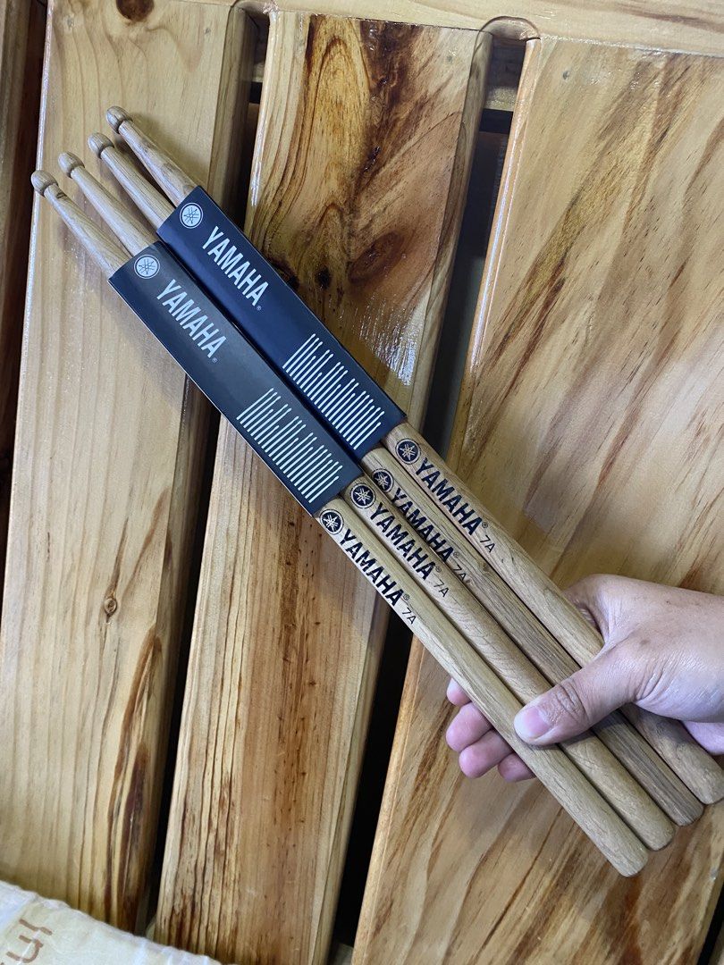 Yamaha 7A Drum Sticks (Category: Musical Instruments) located in La Trinidad. Submitted by hamisha_pia (Listing ID 1430987081, Image 1). Description: 2 pairs available ₱150 each pair.