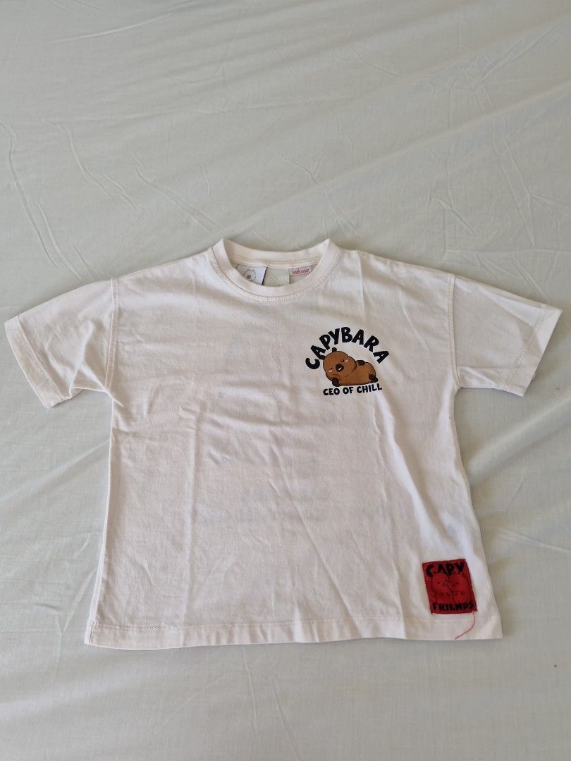 Zara Capybara Graphic Tee (Category: Babies & Kids Fashion) located in Quezon City. Submitted by smoothsiepooh (Listing ID 1431013502, Image 2). Description: 5yrs on tag used less than 5 times condition 9/10.