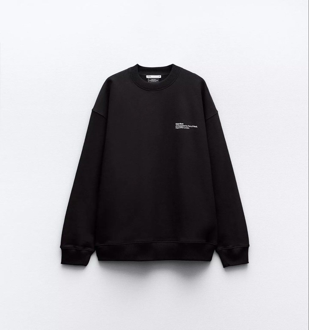 Zara Kate Moss Print Sweatshirt (Category: Longsleeves) located in Manila. Submitted by revibe_2025 (Listing ID 1431064935, Image 2). Description: Xs on tag pero pwedeng XL haha malaki talaga sya.