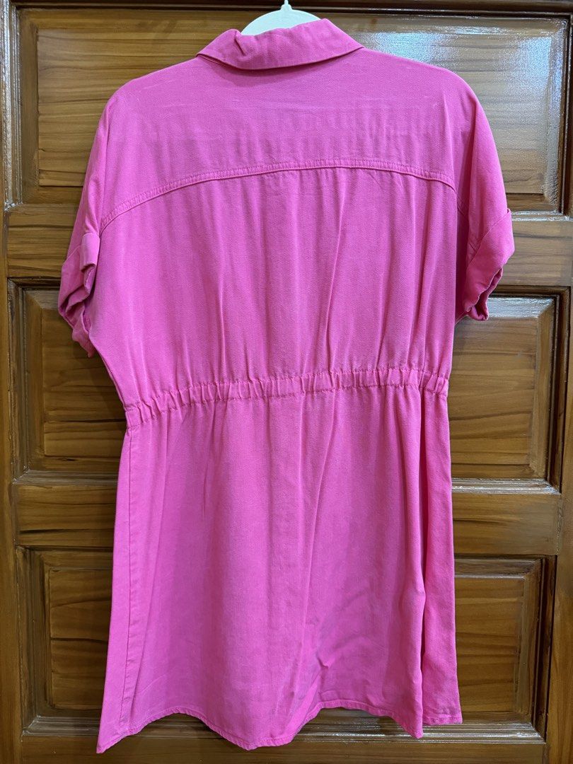 Zara Pink Collared Button Down Dress (Category: Dresses) located in San Juan City. Submitted by erkashops (Listing ID 1431067099, Image 3). Description: got this from the kids’ section but this fits xs to s! .
