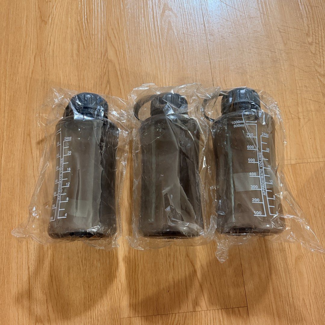 1000ml Black Water Bottle BPA Free