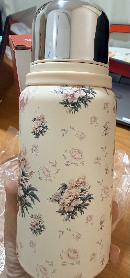 600ml Stainless Steel Vacuum Flask - Floral Design442313843524904963
