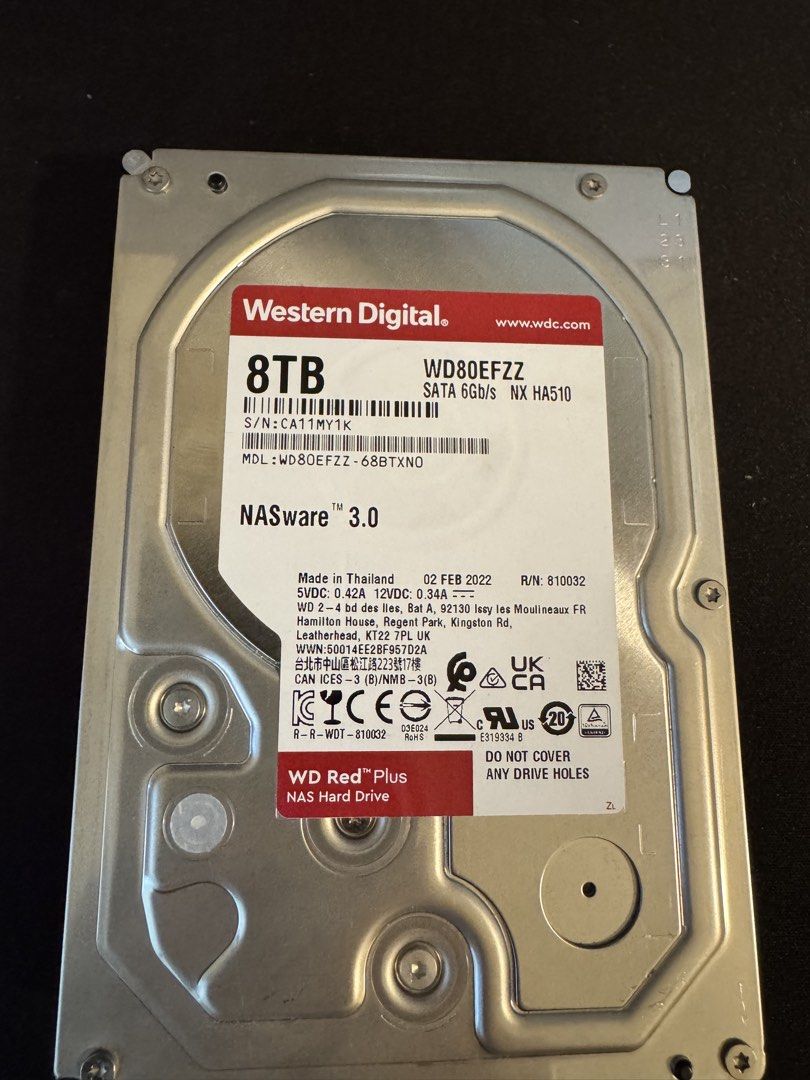 8tb Western Digital WD Red Plus NAS Hard Drive