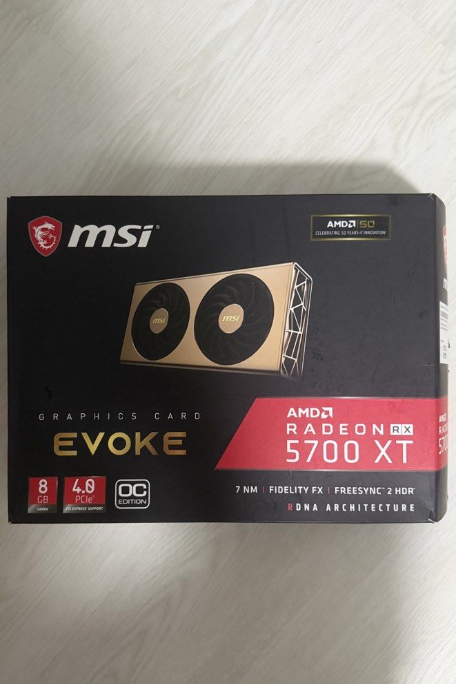 AMD Radeon RX5700XT EVOKE 8GB442462587050403840