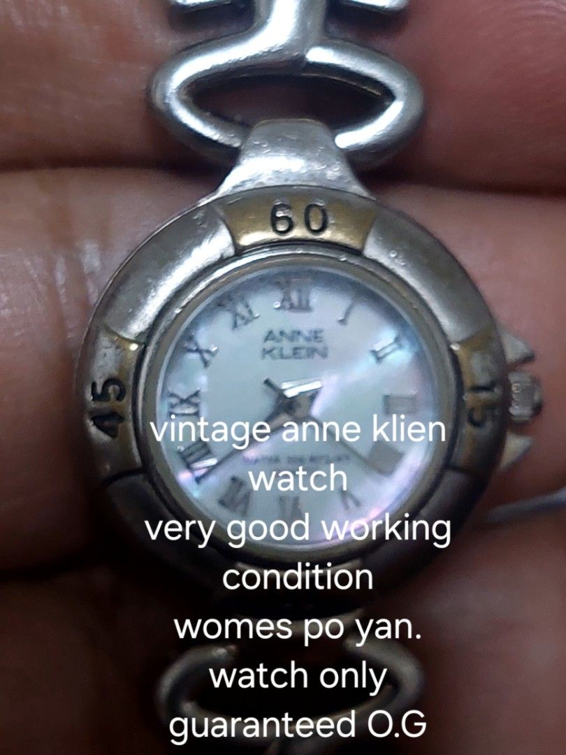 Anne klien vintage watch (Category: Luxury Watches) located in Santa Rosa. Submitted by roycerocus (Listing ID 1435483079, Image 1). Description: working condition minor sign of use only guaranteed orig.