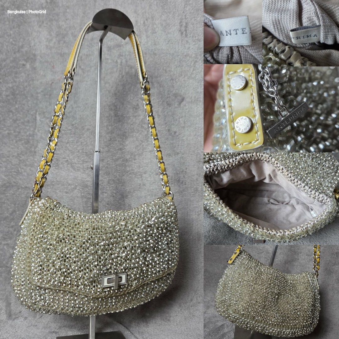 Anteprima Wirebag 2-way Shoulder Bag (Category: Luxury Bags & Wallets) located in Naga. Submitted by ejdurante17 (Listing ID 1435427967, Image 1). Description: - Anteprima shoulder bag - wirebag design - Chain strap with yellow leather accents - Silver-tone clasp closure - Lined interior - Brand tag inside MOP: GCASH / BDO / MAYA Payment first, NO cod ‼️ J&T door to door.