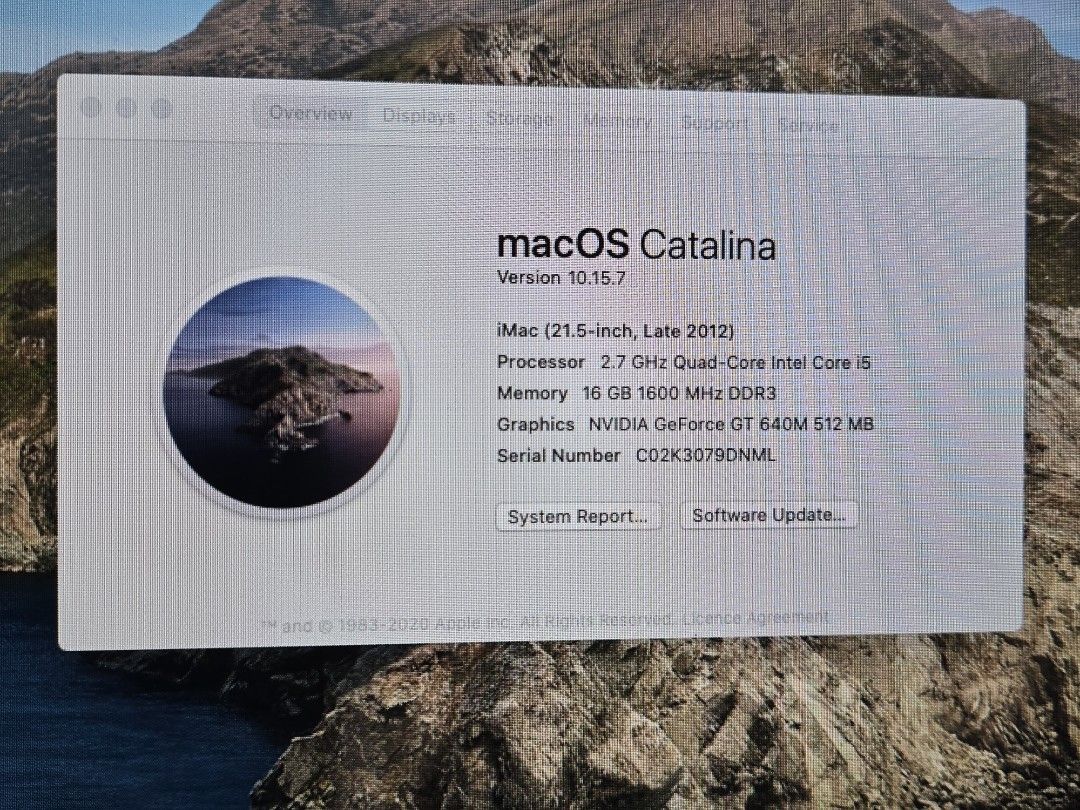 Apple iMac (21.5-inch, Late 2012)441882438995159041