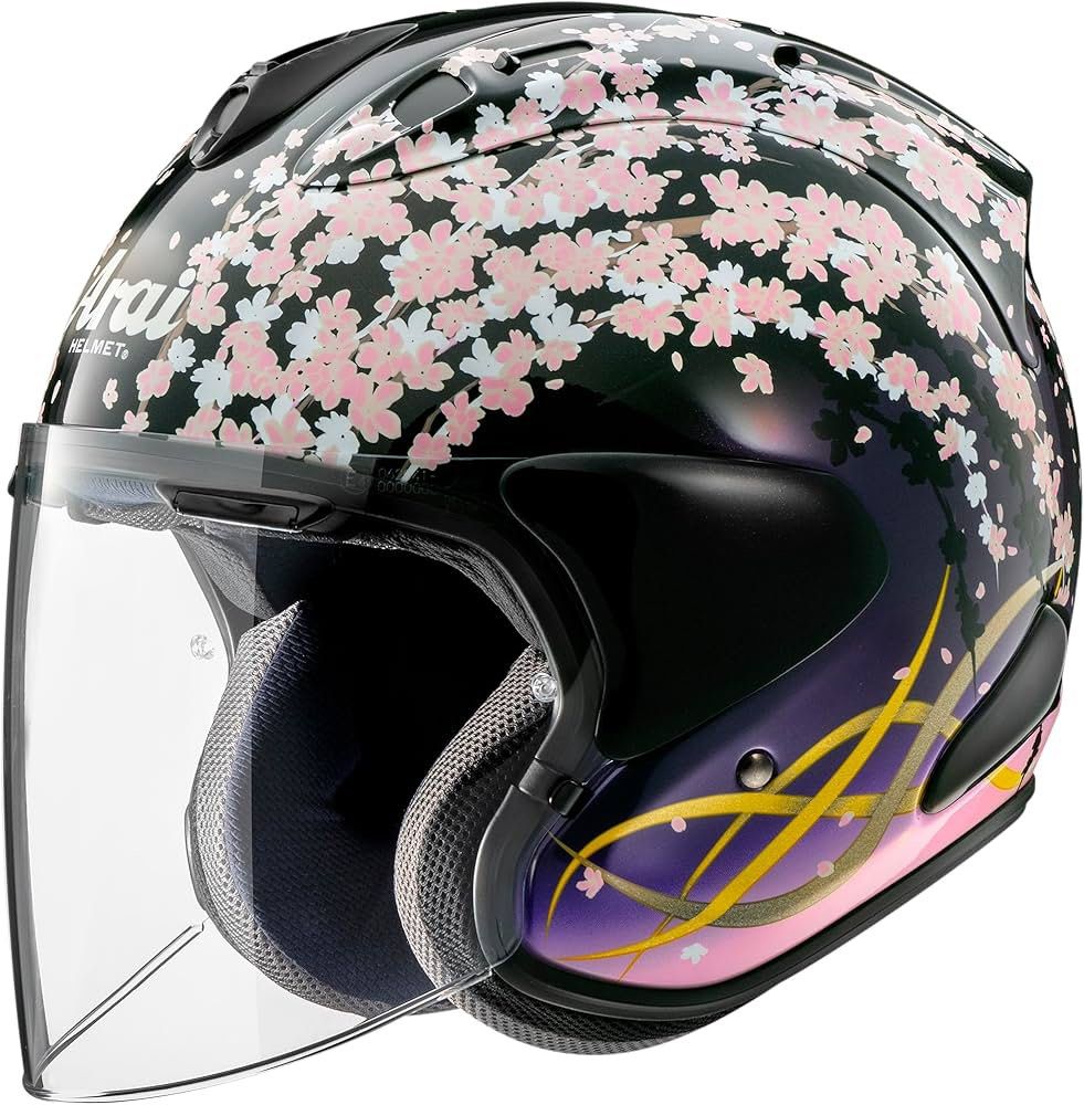 Arai SZ-Ram 4 yoizakura Open Face Helmet SIZE S (Category: Motorcycle Apparel) located in Singapore. Submitted by athicc666 (Listing ID 1435507385, Image 1). Description: Selling arai yoizakura *BNIB* Original Japan batch 🇯🇵 Size S Include: Box,Arai drawstring bag,Manual DM for enquiries or Pictures 🤙 Able to nego 🙏 .