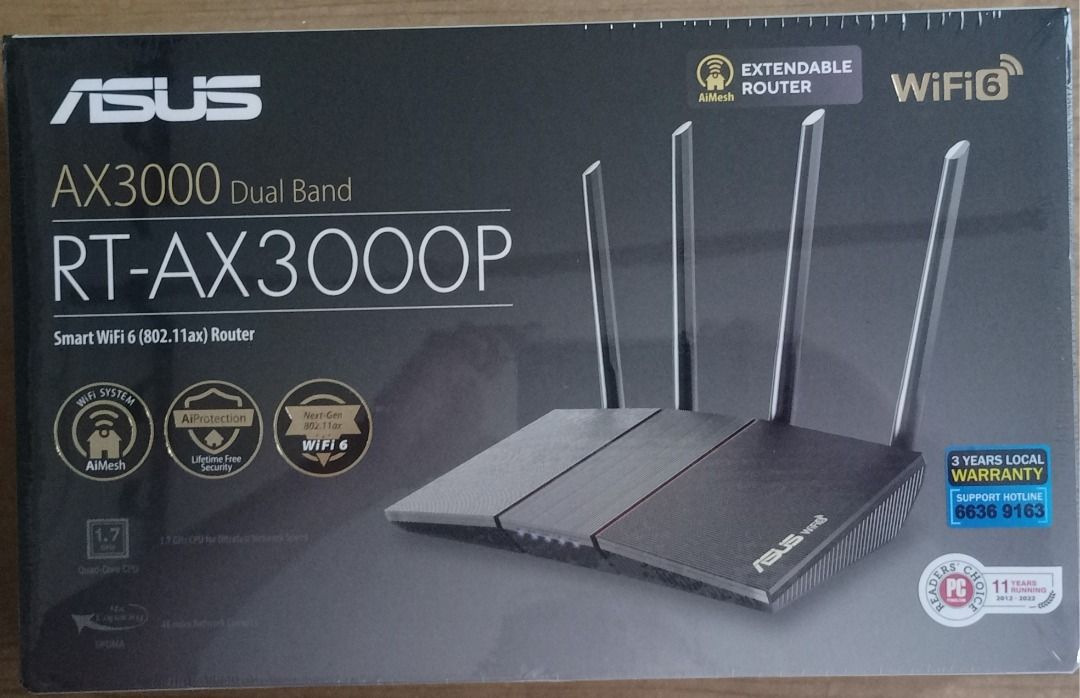 ASUS RT-AX3000P AX3000 Dual Band WiFi 6 Router