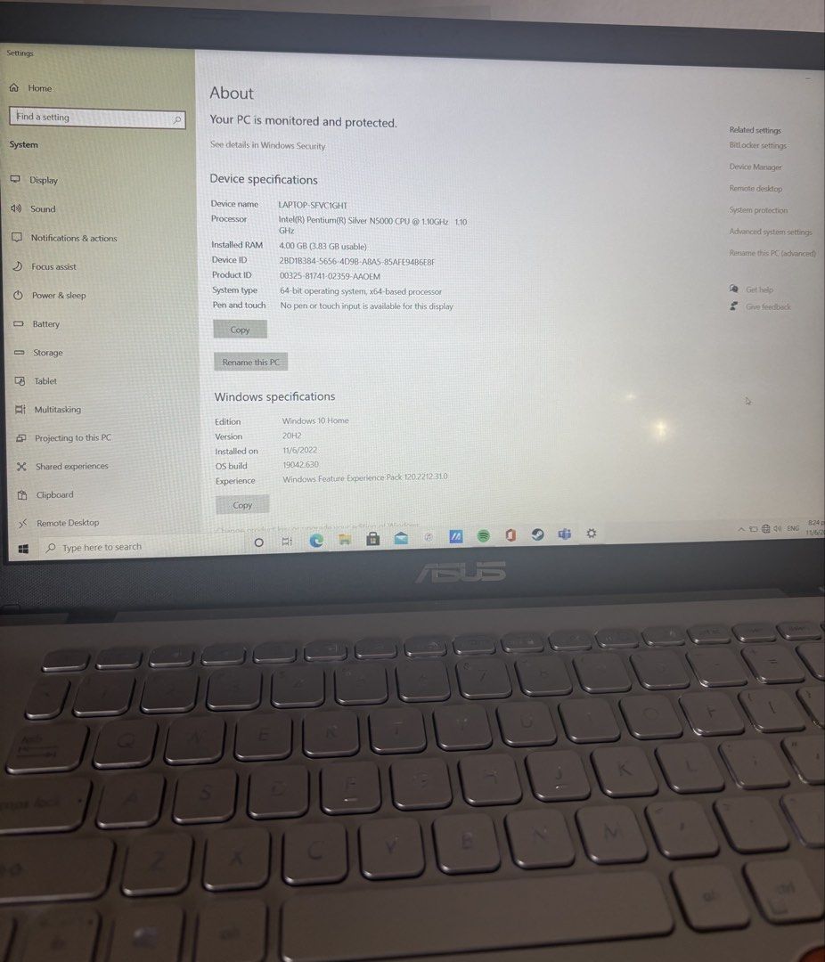 Asus x409ma Silver Notebook441881576677713923