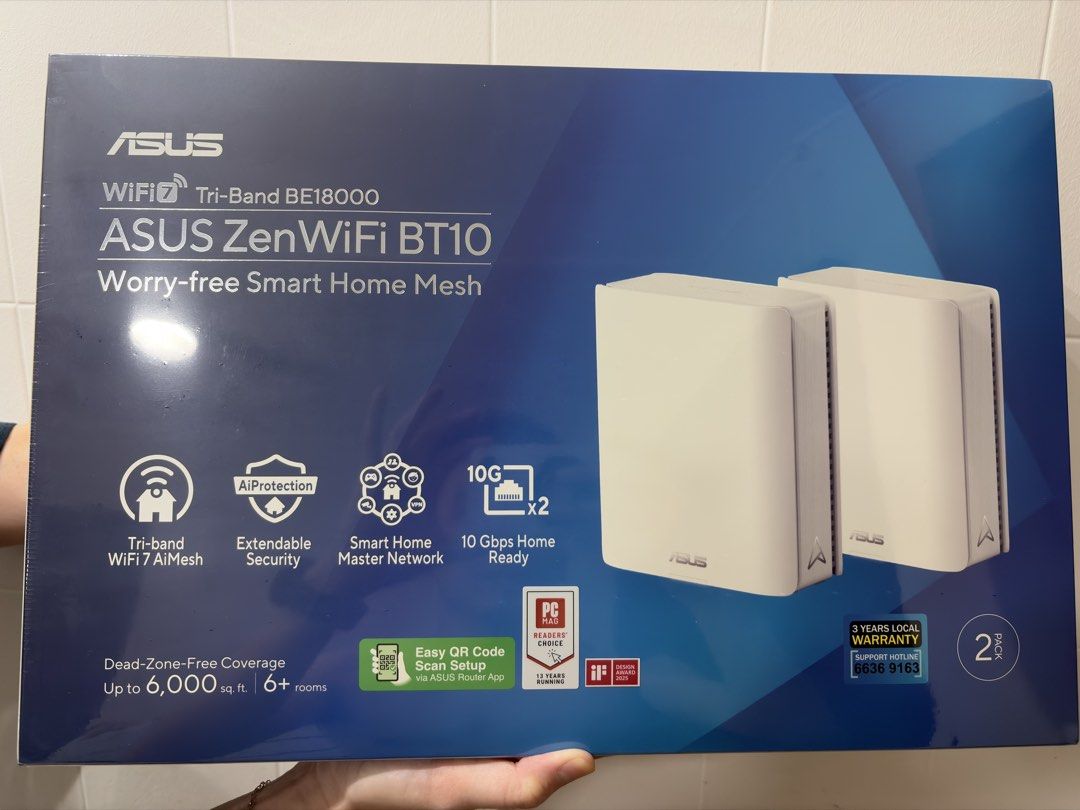 ASUS ZenWiFi BT10 WiFi 7 Tri-Band Mesh Router