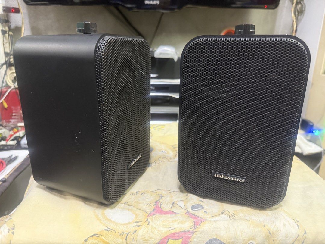 Audiosource LS 100 Indoor/Outdoor Speakers (Category: Soundbars, Speakers & Amplifiers) located in Manila. Submitted by bosecube (Listing ID 1435348481, Image 3). Description: - Audiosource LS 100 Speakers - 3-way design for indoor/outdoor use - Woofer: 4-inch polypropylene - Midrange: 1.75-2 inch polycarbonate - Tweeter: 1-inch dome - Power Handling: 50 watts - Impedance: 8 ohms - Frequency Response: 80Hz-20kHz - Color: Black Call or Txt 0969068