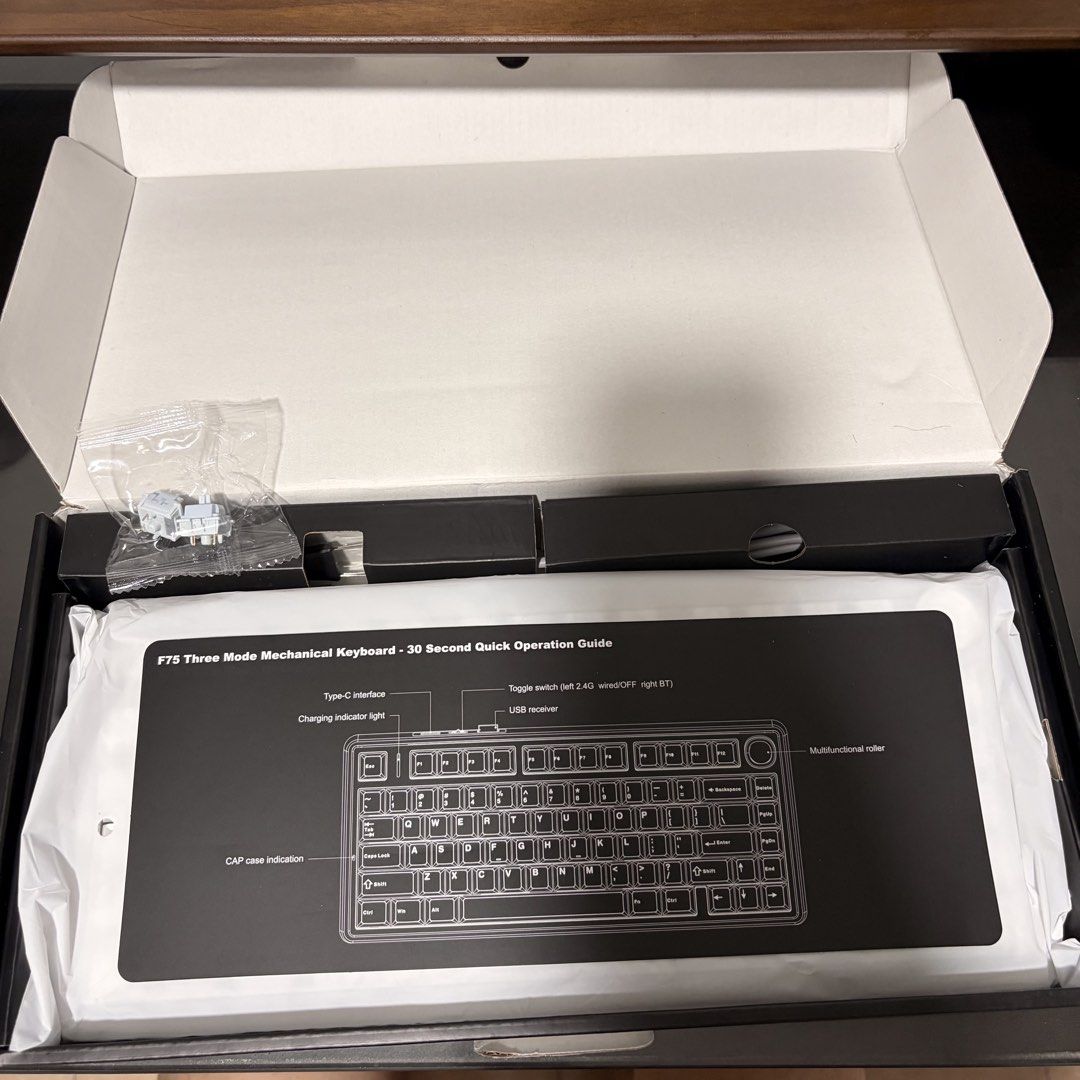 AULA F75 Mechanical Keyboard - White Contour442116909072404484