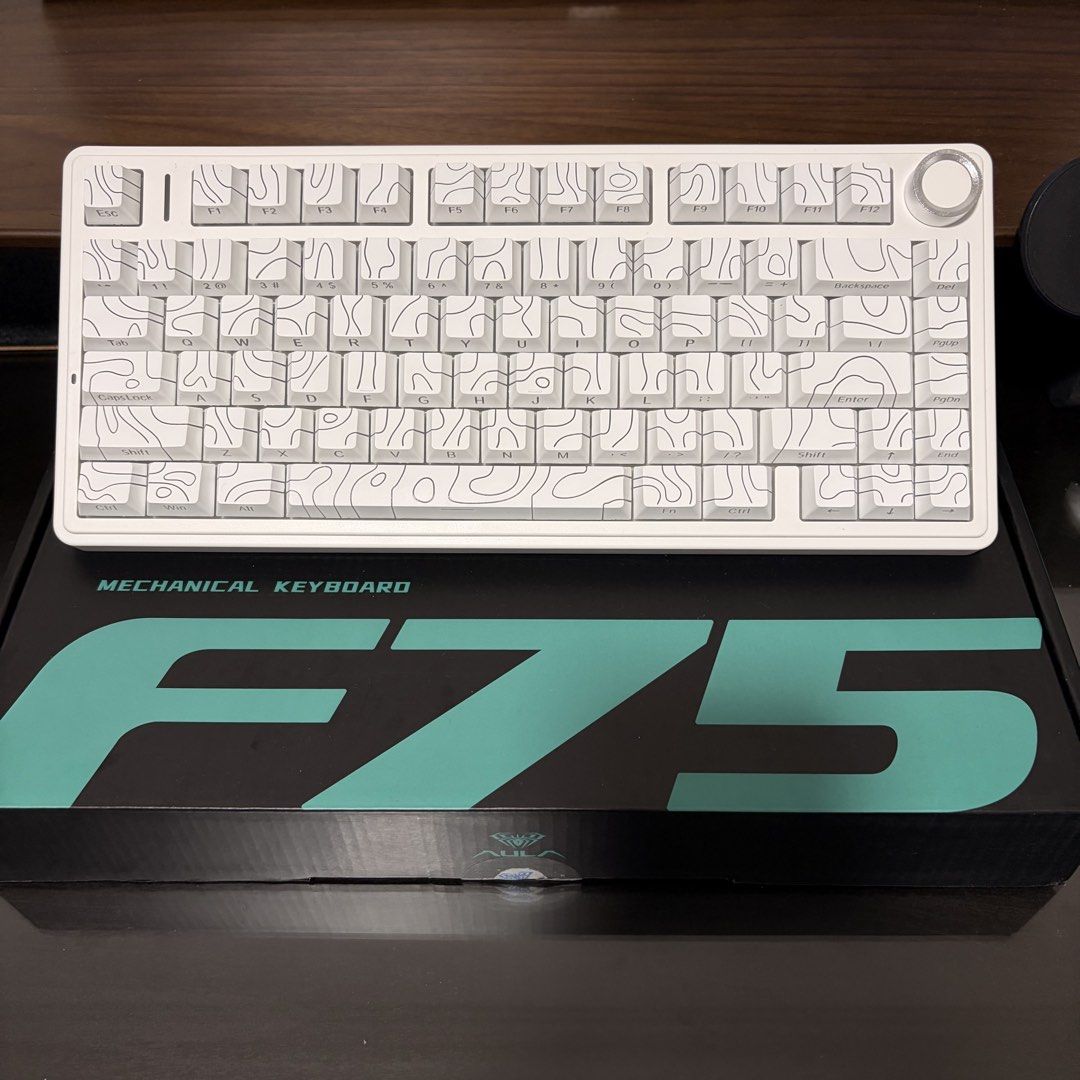 AULA F75 Mechanical Keyboard - White Contour442116909072404480