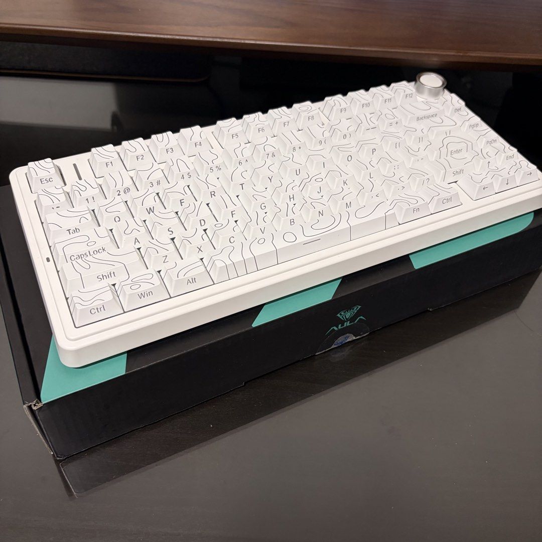 AULA F75 Mechanical Keyboard - White Contour442116909072404481