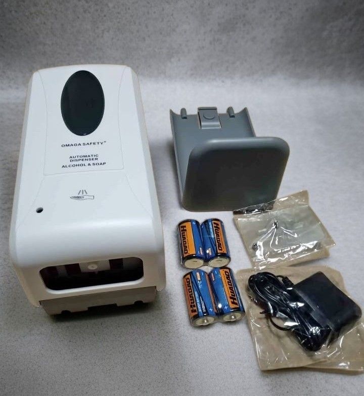 Automatic Alcohol Soap Dispenser 1000ml Wall Mount (Category: Medical Supplies & Tools) located in Manila. Submitted by noel_o (Listing ID 1435458443, Image 2). Description: Automatic Alcohol Soap Dispenser 1000ml Wall Mount Features infrared and ultraviolet sensor technology. It dispenses alcohol or liquid soap when hands are placed below. The dispenser comes with a set of screws for wall mount, A power adapter, and batteries for its dispensing 