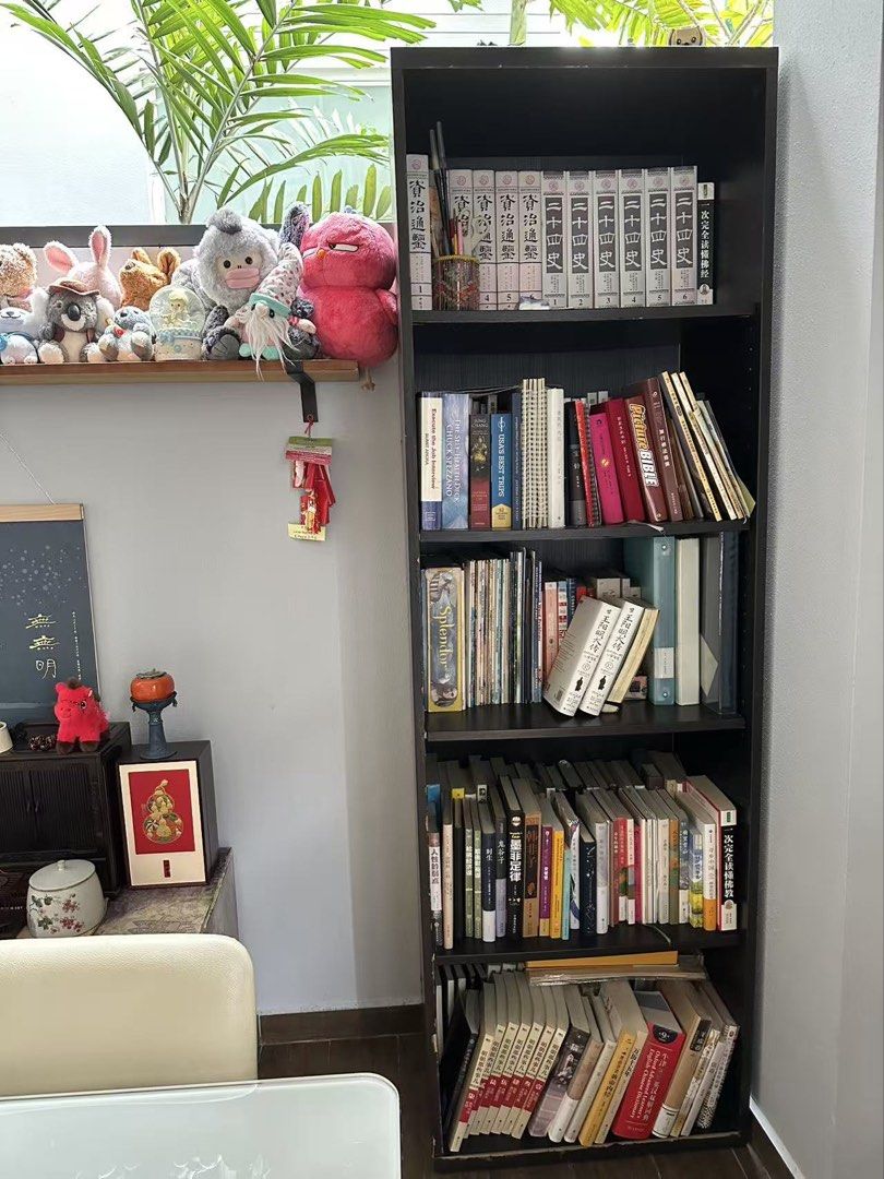 Black Bookshelf - well used