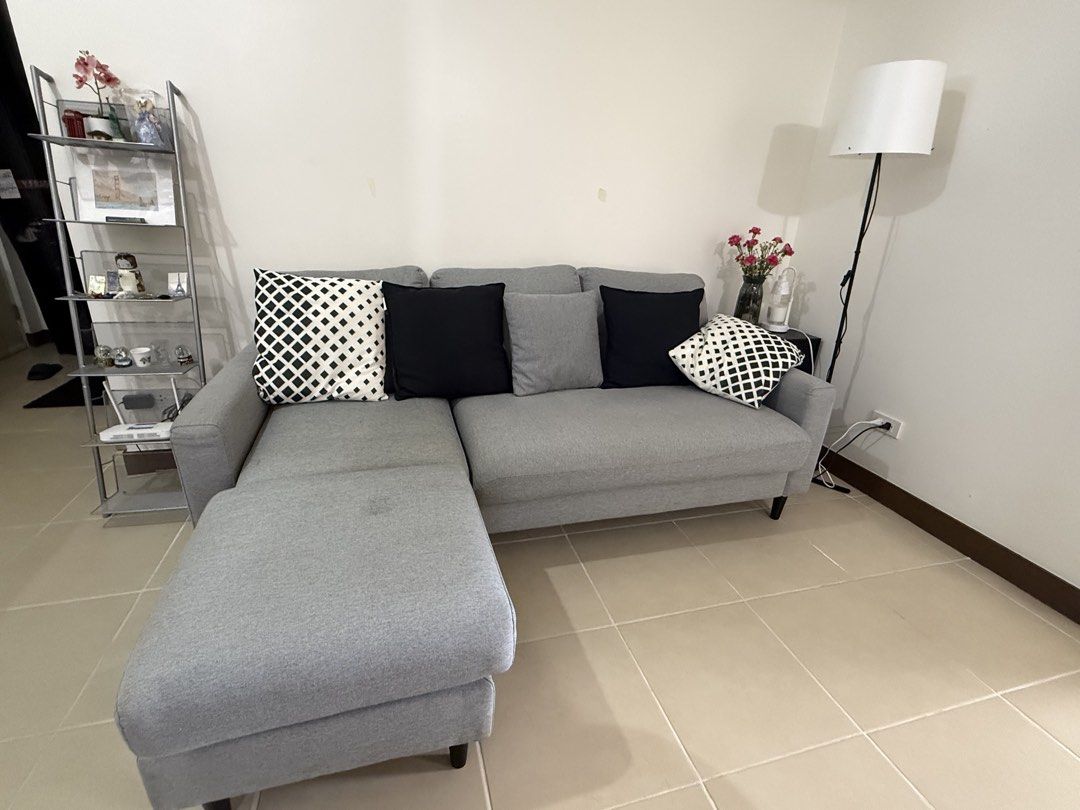 Blims MIO Micro Sectional Sofa 🛋️ Grey | Reversible Chaise | Compact Size (Category: Sofas) located in Magalang. Submitted by alesantos (Listing ID 1435403813, Image 1). Description: FOR SALE: Blims MIO Micro Sectional Sofa 🛋️ Grey | Reversible Chaise | Compact Size Modern, space-saving sectional perfect for condos or small living areas. ✨ Features: • Reversible chaise (left or right layout) • Removable & washable covers (easy to maintain!) • C