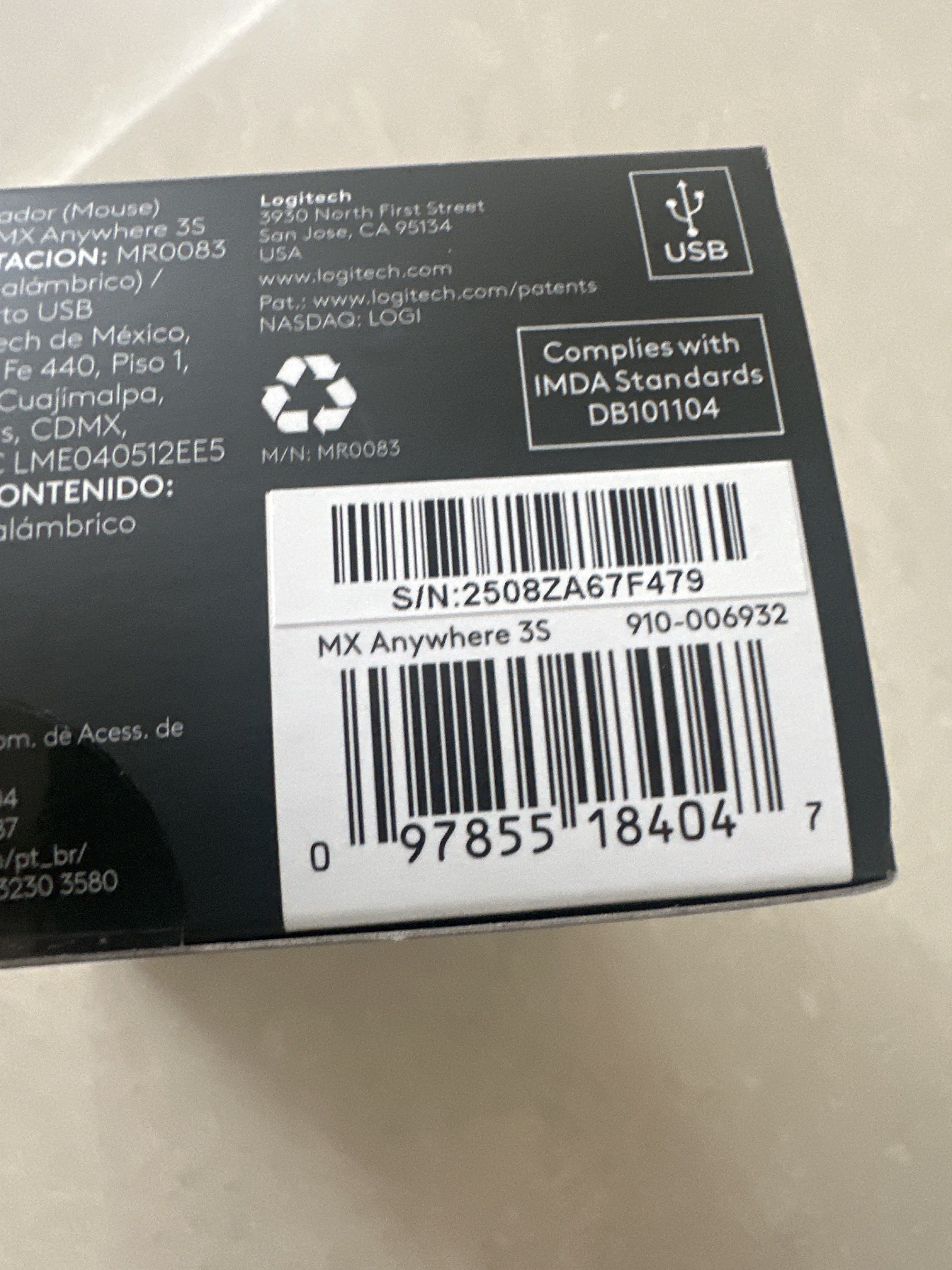 BN Sealed Logitech MX Anywhere 3S442118701864069122