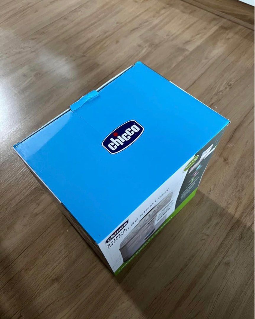 Brand New Chicco 3in1 Modular Sterilizer (Category: Breastfeeding & Bottle Feeding) located in Pasig City. Submitted by grndhub (Listing ID 1435441267, Image 3). Description: Brand New Chicco 3in1 Modular Sterilizer Still in box. Never used. Complete. Portable. 120v-60hz 600w (as seen in picture) Bnew mall price is around 5k Pick up Pasig area Rfs: Not using it because we have another one.