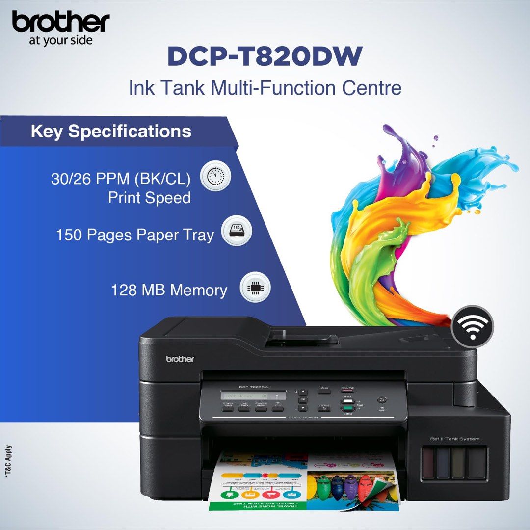 Brother DCP-T820DW Ink Tank Multi-Function Centre442253118412564480