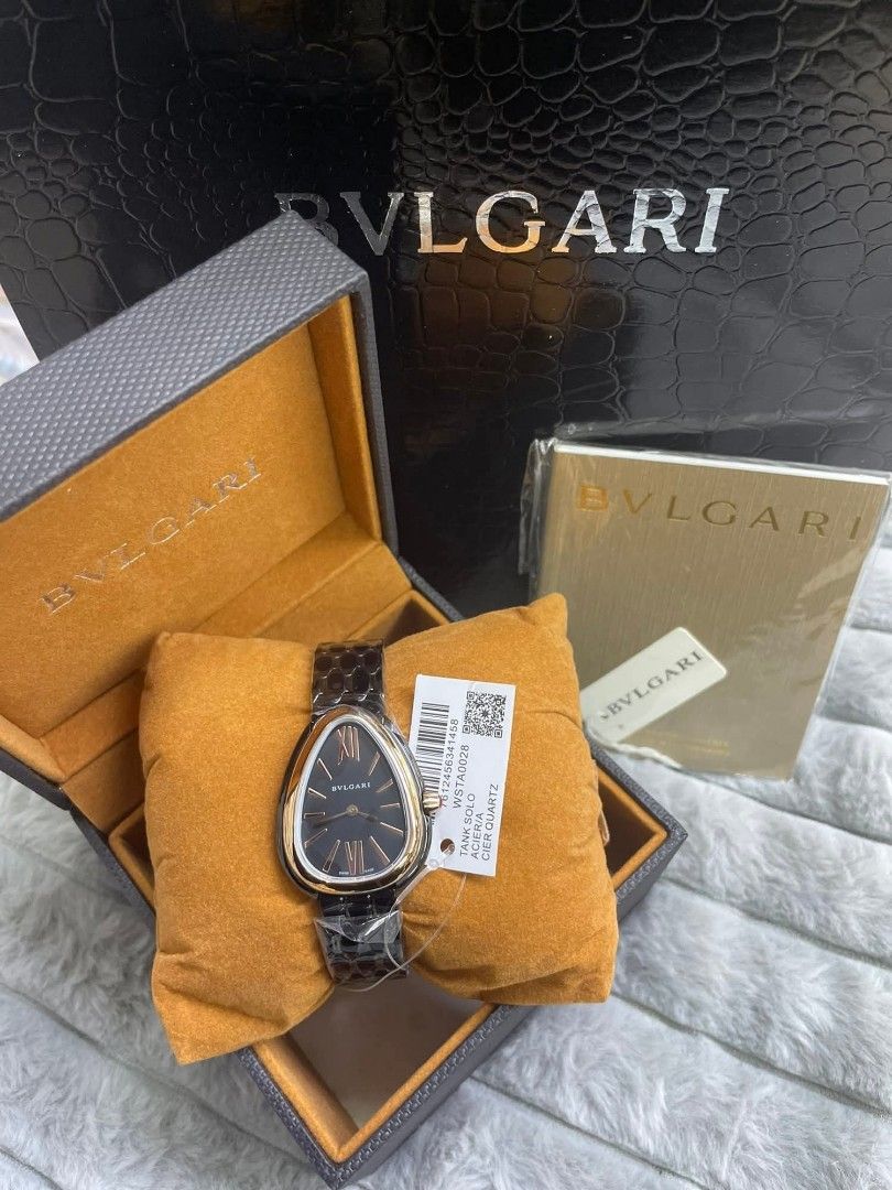 Bvlgari Serpenti Seduttori (Category: Luxury Watches) located in Manila. Submitted by authenticbagswatchesco (Listing ID 1435396717, Image 1). Description: Mothers day SALE (Japan Import) Bvlgari Ladies ₱3,750 each + shipping fee Size : 32mm ✅ Authentic quality/ U.S. grade ✅ Japan movement ✅️Battery ✅ complete inclusion: box, manual, paper bag ❌Mall Price : 10-12k❌ 💌PM for orders and inquiry :).