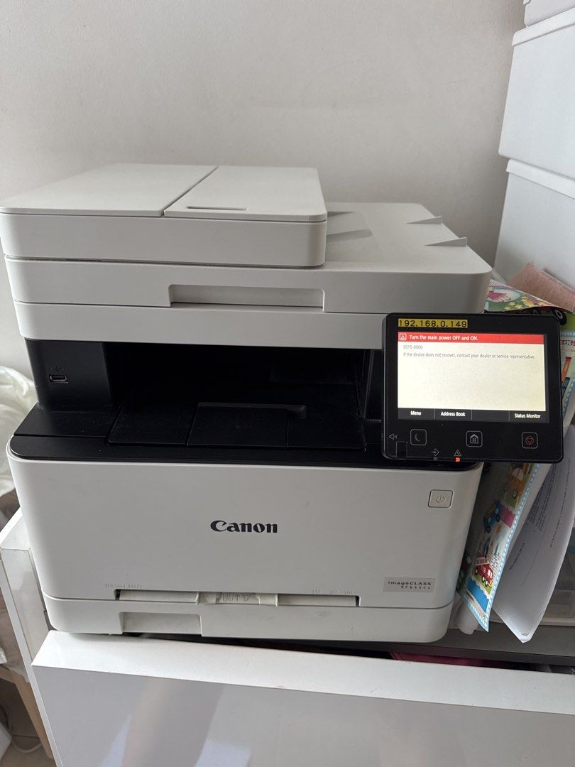 Canon ImageCLASS MF645Cx Colour Laser Printer - Error: E015-0000441892322841743360