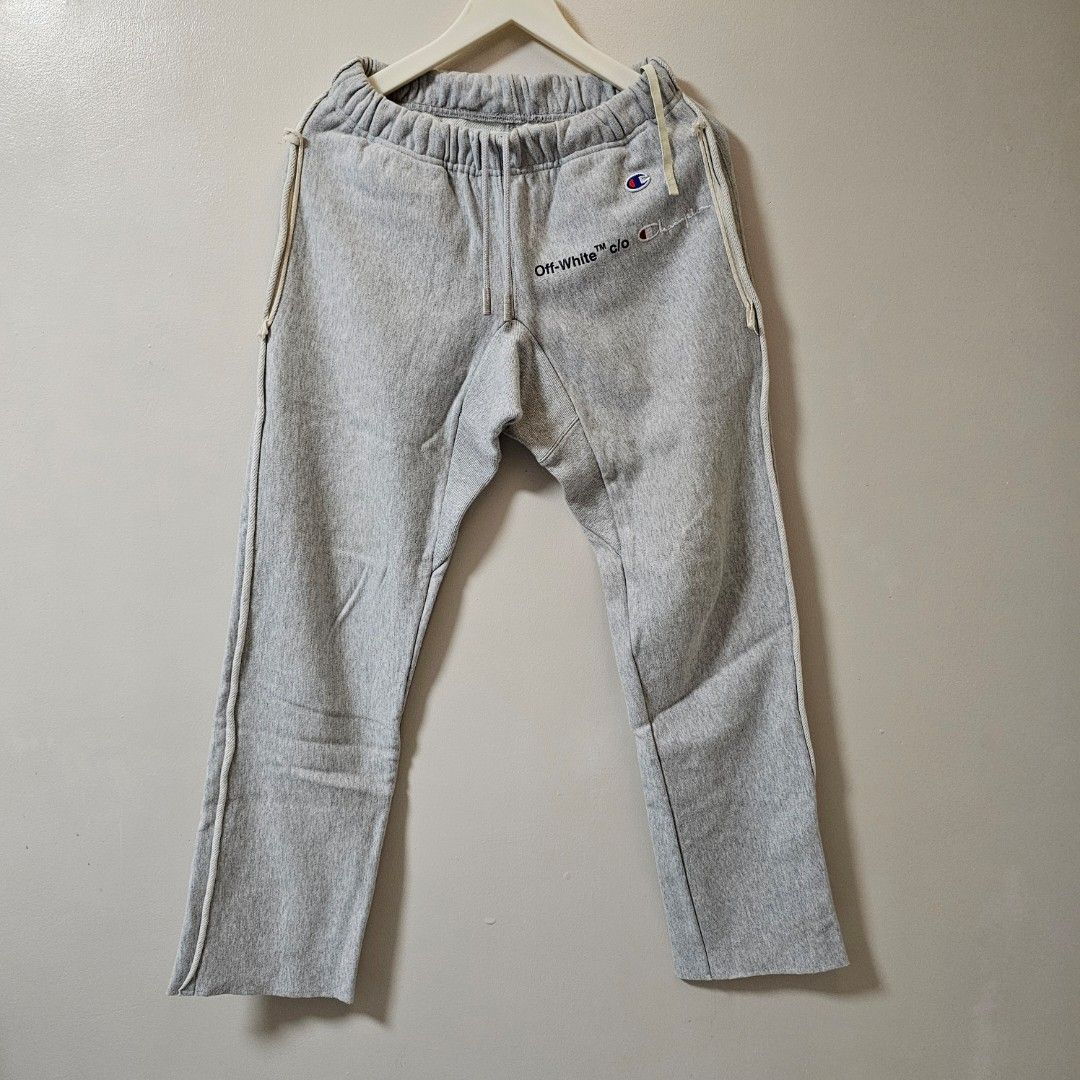 Champion x Off-white Sweat Pants (Category: Joggers) located in Taguig. Submitted by olly.yu (Listing ID 1435470677, Image 1). Description: - Champion x Off-white Sweatpants - Size: Small, W: 26-34, L: 37, Hem: 8 - Condition: Excellent ‐ Price: Php 800.00 Modes of payment: Gcash, Maya or Bank transfer Meet-up: BGC, Taguig City Delivery: J&T or LBC Other brands: Nike Adidas New Balance Ralph Lauren Polo Lacoste Champion Thisisneverthat Patagonia N