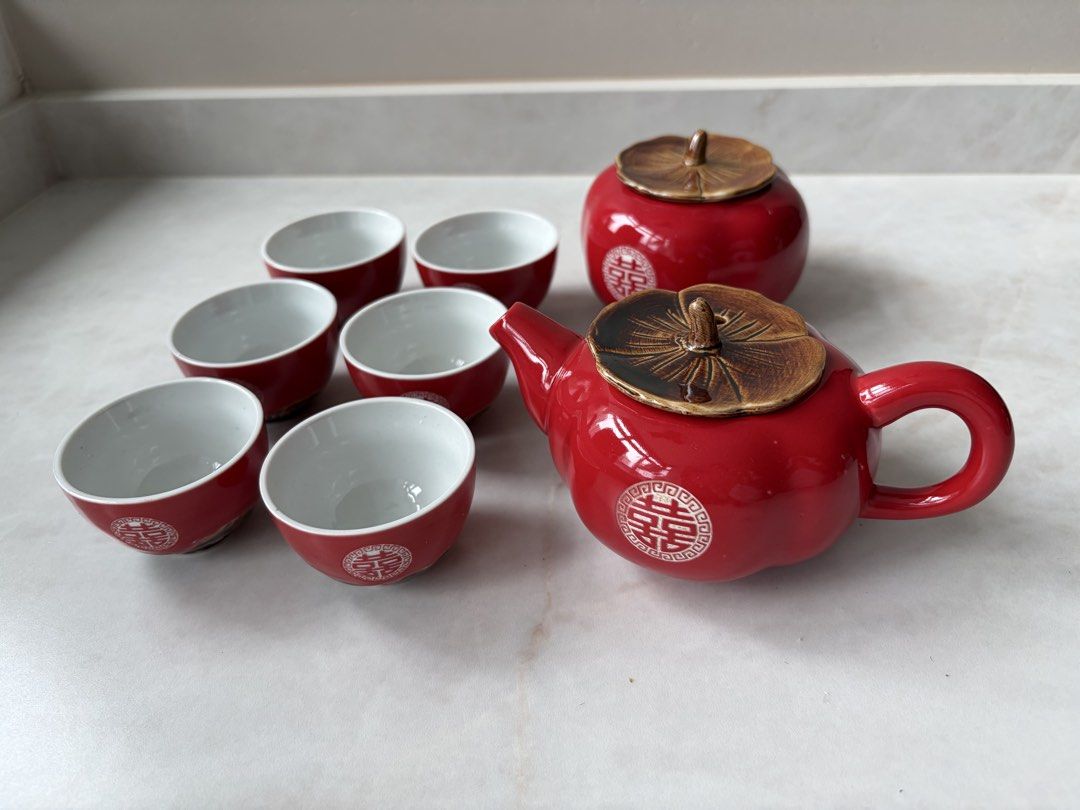 Chinese Wedding Tea Set - Persimmon Design442192558430638081