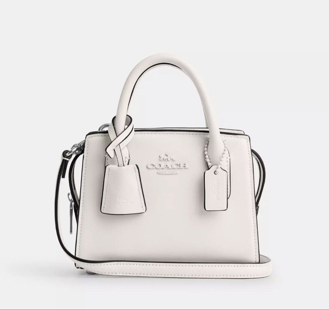 Coach Andrea Mini Carryall (Category: Luxury Bags & Wallets) located in Calamba. Submitted by harpercloset (Listing ID 1435423561, Image 1). Description: Authentic and used once only! Bought from Japan With dustbag and paper bag.